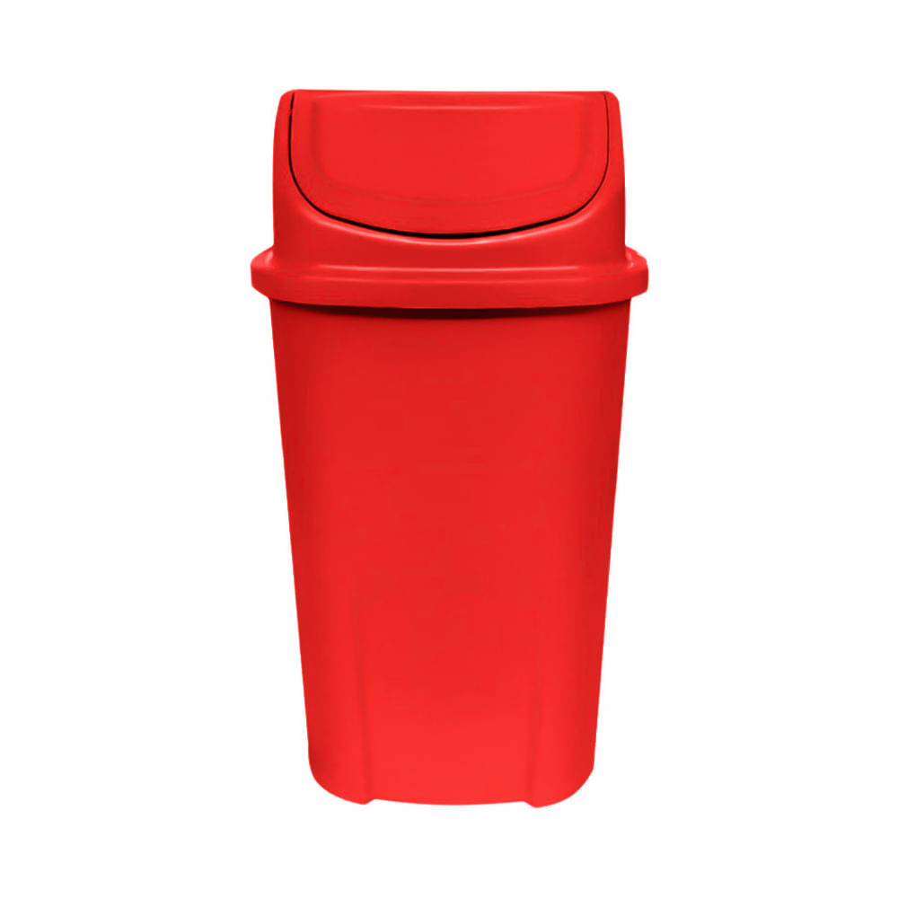 Lixeira Basculante 60 Litros Vermelho - Lar Plásticos - larplasticos
