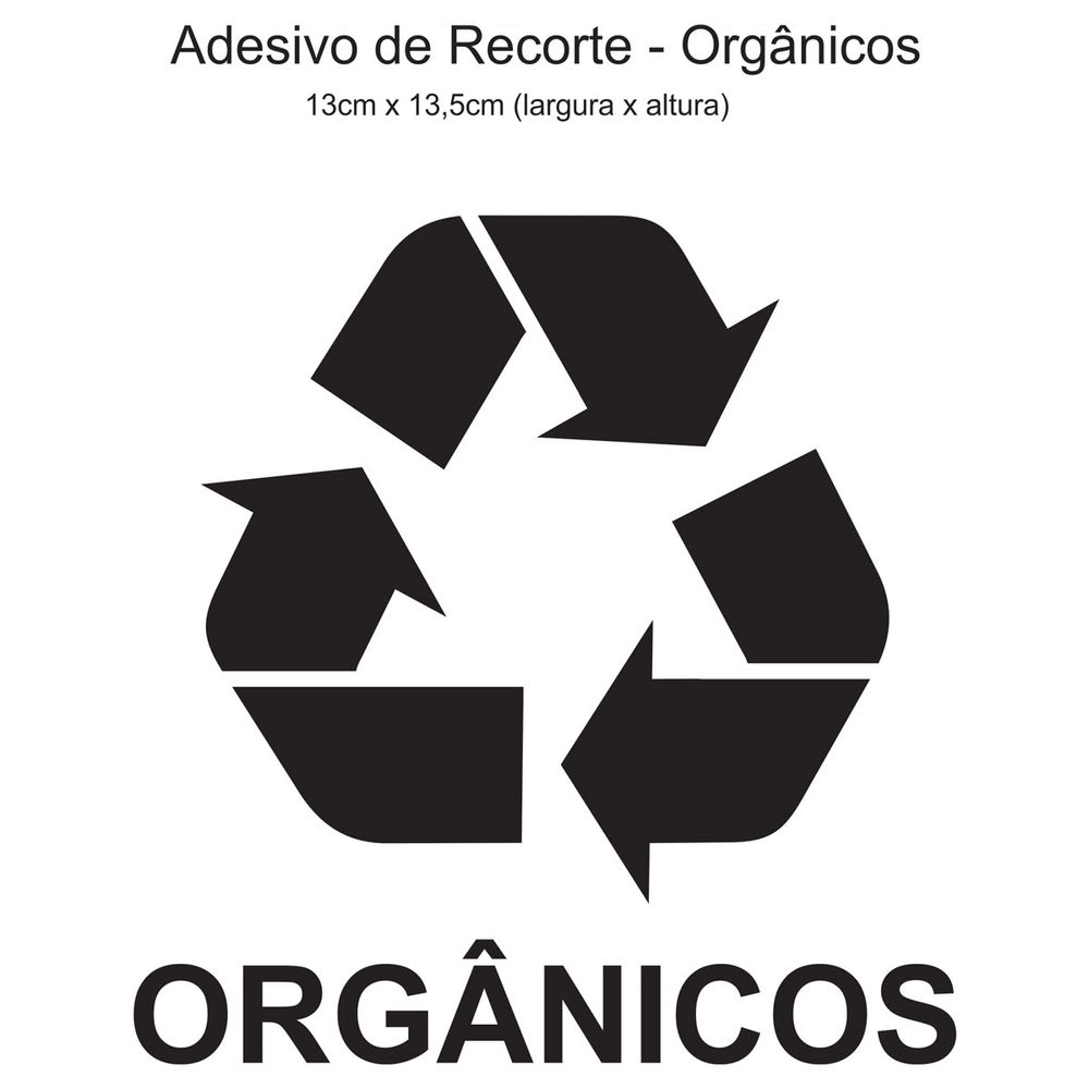 Adesivo Para Lixeira - Orgânicos